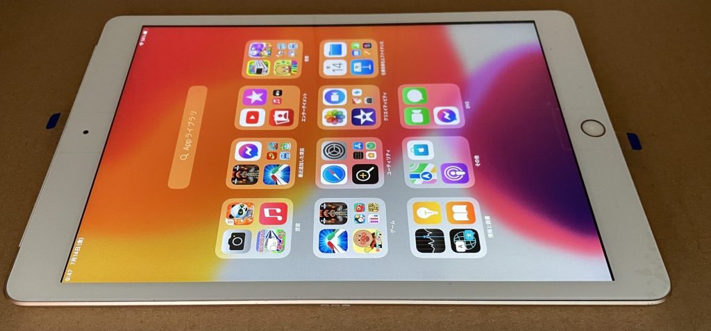 無事修理完了したiPad